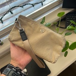 Lululemon Beige Wristlet